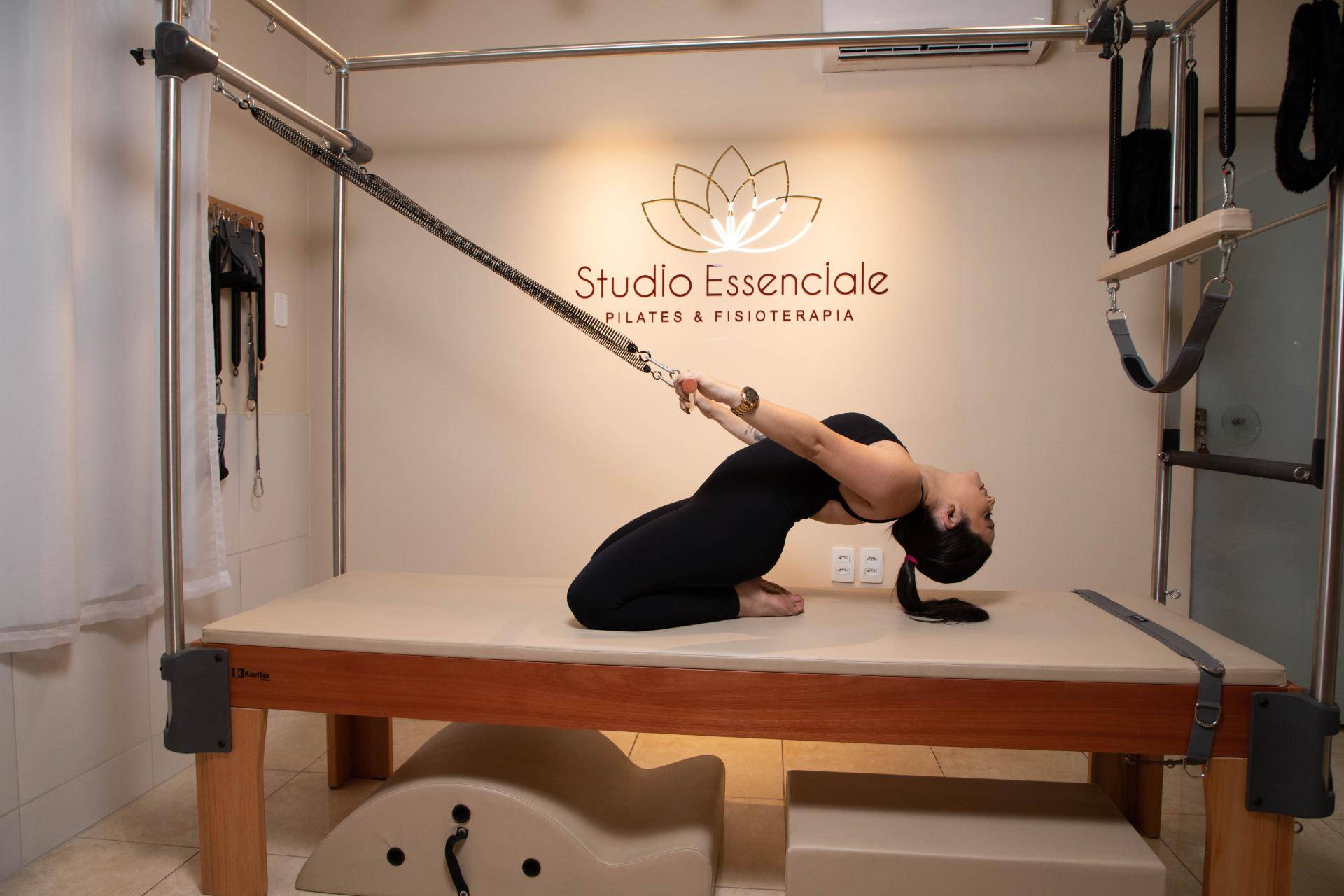 Detalhe de equipamento de Pilates